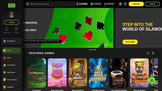 888 Casino casino screenshot